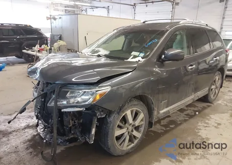 2014 Nissan Pathfinder Hybrid Platinum from USA, damaged, VIN 5N1CR2MM0EC644465